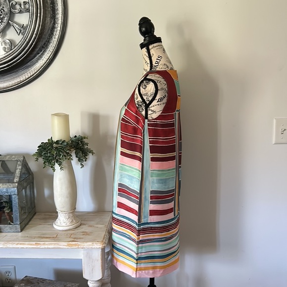 NWT Loft Abstract Art Deco Geometric Mini Dress Women's size XS - Picture 3 of 7